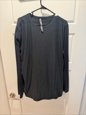 Vuori Charcoal Long Sleeve Crew Shirt